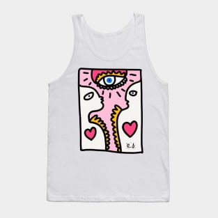 Pink Love Universal Graffiti Love Tank Top